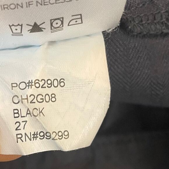 Level 99 Linen Blend Utility Cargo Pants Black Size 27 Ankle Zip Stretch Women’s - Picture 11 of 11